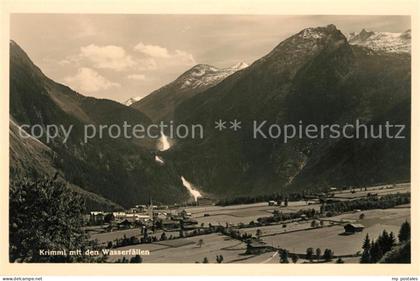 Krimml mit Wasserfaellen