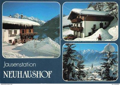Neukirchen am Grossvenediger AT Neuhaushof Jausenstation Winter Schnee Bergpanor