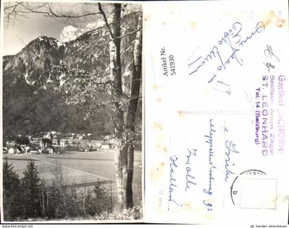 541930,Foto Ak St Leonhard m. Untersberg Grödig