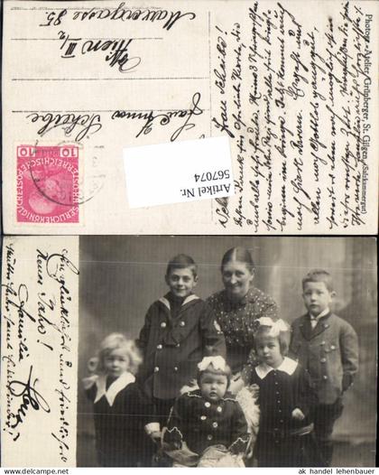 567074,Foto-AK Familie Ebner St. Gilgen am Abersee pub Grünberger St. Gilgen