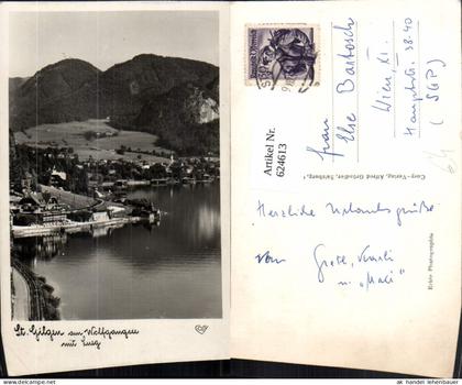624613,Foto Ak St Gilgen a. Wolfgangsee m. Lueg Sankt Gilgen