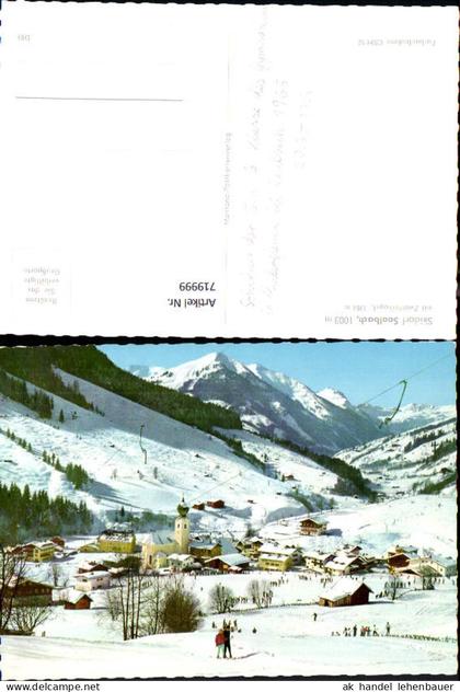 719999 Saalbach Saalbach-Hinterglemm mit Zwölferkogel Wintersport