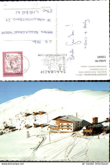 720685 Saalbach Saalbach-Hinterglemm Schidörfl Schönleiten Winteransicht
