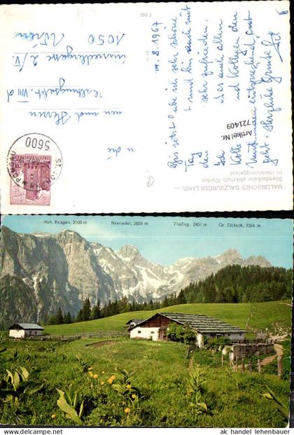 721409 Bliendeckalm Werfen Gemeinde Werfen Bez. St. Johann im Pongau 1967