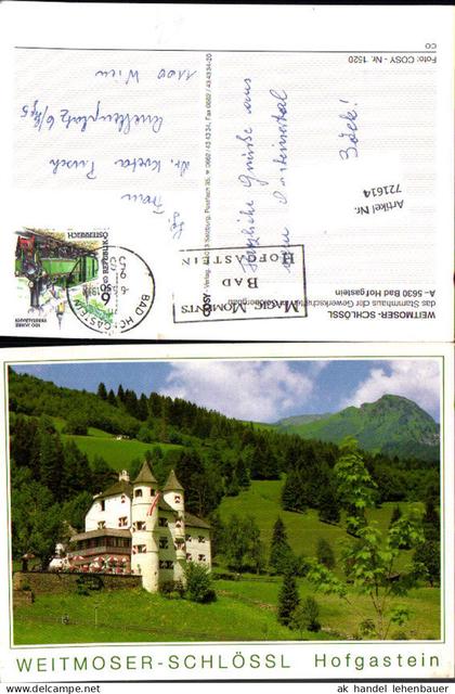 721614 Bad Hofgastein Bad Hofgastein Bez. St. Johann im Pongau Weitmoser Schlössl