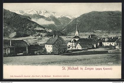 AK St. Michael im Lungau, Ortsansicht gegen Kaareck
