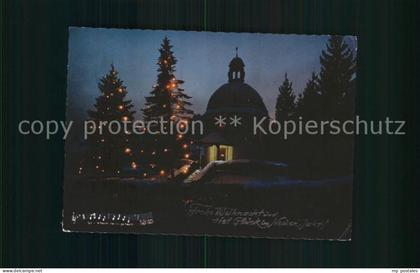 Oberndorf Salzburg Stille Nacht Gedaechtniskapelle bei Nacht