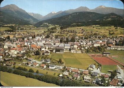 Tamsweg Lungau Gesamtansicht mit Alpenpanorama Fliegeraufnahme