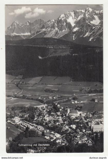 Schladming mit Dachstein old postcard posted 1940 200115*