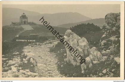 Kaiserin-Elisabeth-Gedächtniskirchlein auf dem Hochschneeberg - Foto-AK