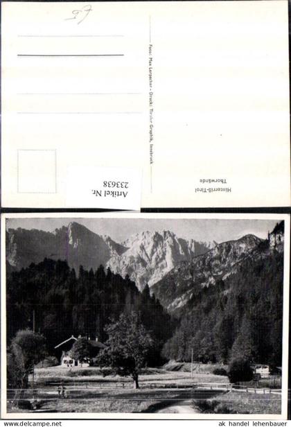 233638,Hinterriss in Tirol Thorwände b. Vomp