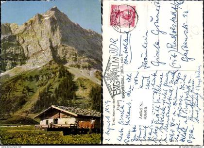 436910,Engalm b. Vomp Almhütte Bergkulisse