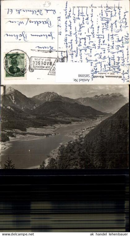 585098,Foto Ak Weißensee m. Gemeinde Weißensee
