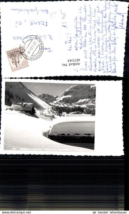 687243 Skihütten Oberzauch Zauchtal b. Altenmarkt im Pongau gel. Pram Grieskirchen