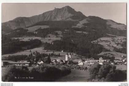 St. Johann in Tirol old postcard travelled 1960 b170605
