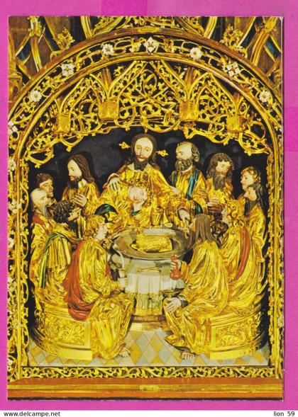 312710 / Austria - St. Sankt Lambrecht - Peterskirche - Schrein von Flügelaltar "Das letzte Abendmahl" (um 1515) PC