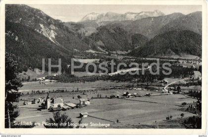 St. Ulrich am Pillersee mit Leoganger Steinberge - village panorama  Alps  valley - 9469 - old postcard - Austria - used