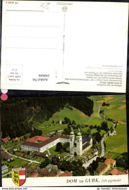 194848,Gurk Dom z. Gurk i. Gurktal Luftbild pub Alpina Druck