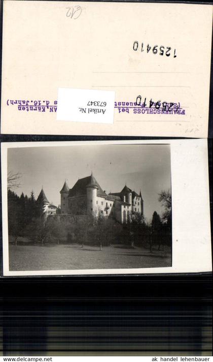 673347,Foto Ak Frauenschloss b. St Veit an der Glan