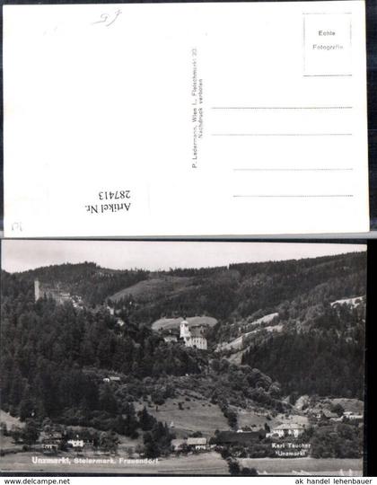 287413,Unzmarkt-Frauenburg Frauendorf Kirche Burgruine