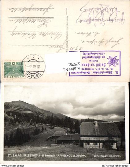575751,Stubalpe Salzstiegl Rappenkogel b. Hirschegg Obdach Köflach Salla