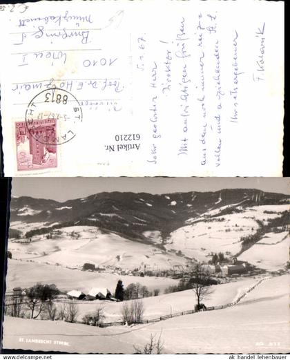 612210,Foto Ak St Lambrecht Winteransicht Sankt Lambrecht