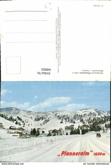 640025,Planneralm Irdning-Donnersbachtal Wintersport