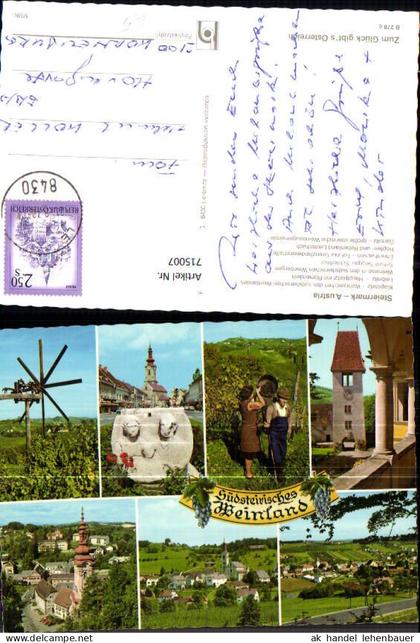 715007 Mehrbild AK Südsteirisches Weinland Leibnitz Weinlese Klapotetz Gamlitz