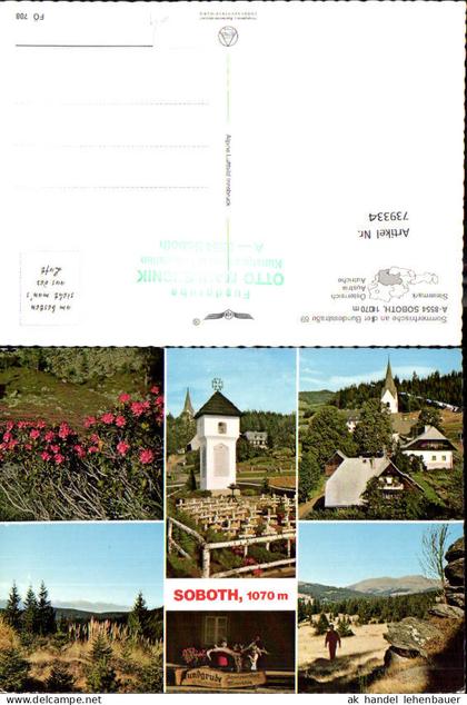 739334 Mehrbild AK Eibiswald Soboth Kirche Friedhof Alpenflora