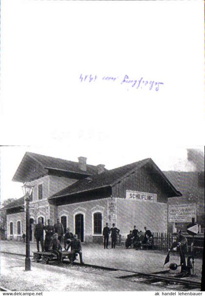 750003 Foto Repro K.K. Soldaten am Bahnhof Scheifling 1914