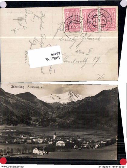 86489,FotoAK Scheifling Partie zum Ort 1923