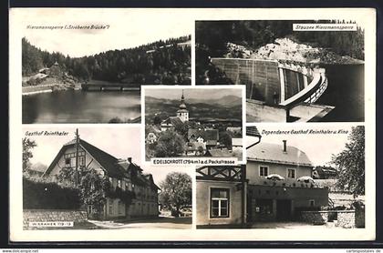 AK Edelschrott an der Packstrasse, Gasthof Reinthaler, Stausee Hierzmannsperre