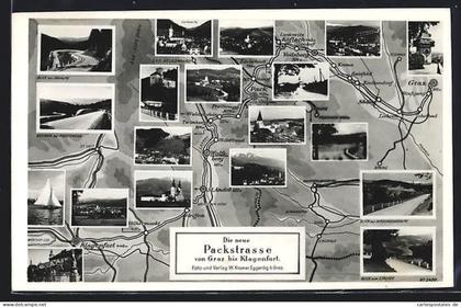 AK Graz, Karte mit Ortsansichten, St. Andrä, Voitsberg und Edelschrott