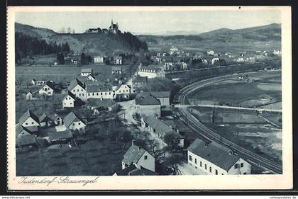 AK Judendorf-Strassengel, Teilansicht mit Bahnhof