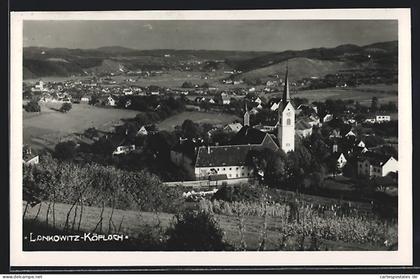 AK Lankowitz-Köflach, Gesamtansicht mit Fernblick aus der Vogelschau