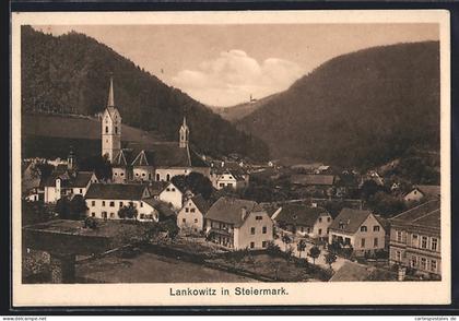 AK Maria Lankowitz, Teilansicht mit Kirche