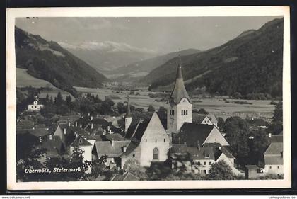 AK Oberwölz /Steiermark, Teilansicht mit Kirche