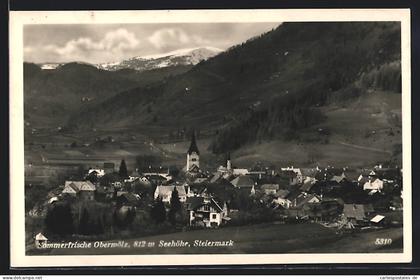 AK Oberwölz, Teilansicht mit Kirche