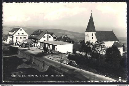 AK Pack bei Edelschrott, Ortsansicht mit Gasthof Packerhöhe
