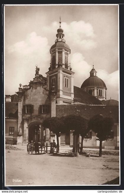 AK Pöllau, Kinder vor der Kirche