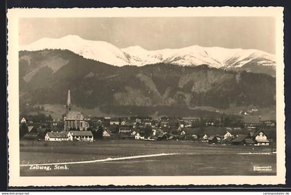AK Zeltweg /Stmk., Teilansicht mit Kirche