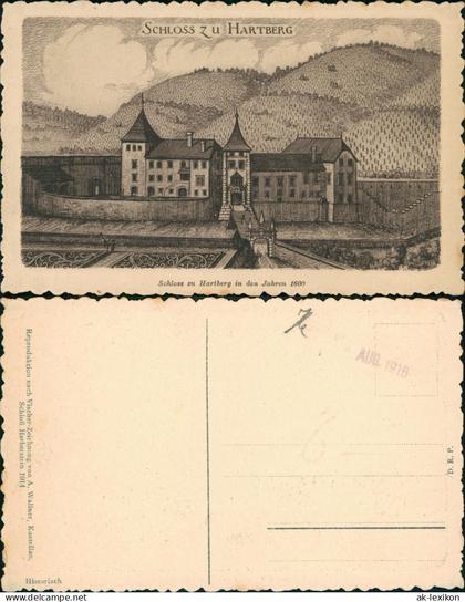 Ansichtskarte Hartberg Künstlerkarte Schloß zu Hartberg im Jahre 1600/1928