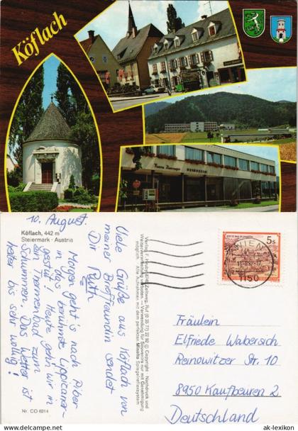 Ansichtskarte Köflach Mehrbild-AK mit Ortsansichten 1987