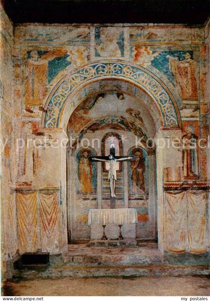 Puergg-Trautenfels Steiermark AT Johanniskapelle Triumphbogen mit Ornamentik und