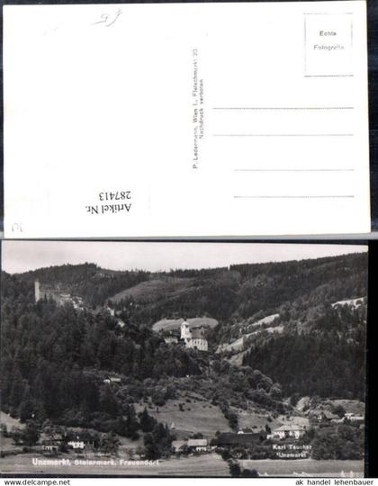 287413,Unzmarkt-Frauenburg Frauendorf Kirche Burgruine