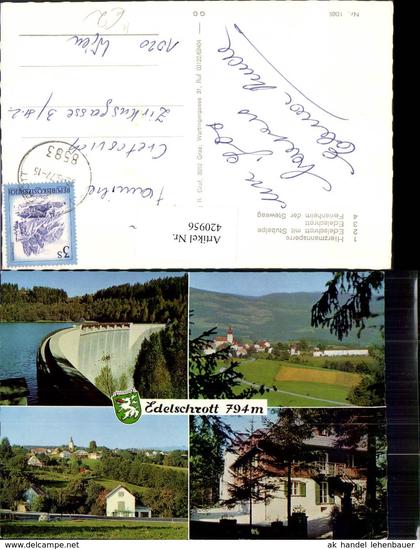 420956,Edelschrott Totale Hierzmannsperre Talsperre Mehrbildkarte