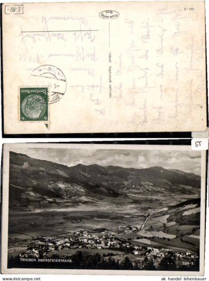 59507,Trieben Schöne Ortsansicht 1940