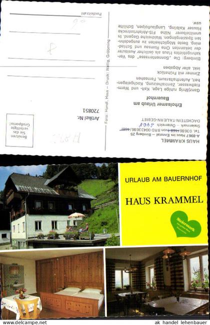 720851 Mehrbild AK Haus im Ennstal Haus Kramml Bauernhof