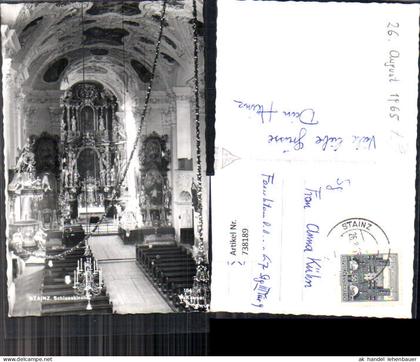 738189 Foto AK Stainz Schlosskirche Kirche Inneres