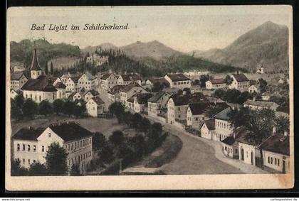 AK Bad Ligist im Schilcherland, Panorama mit Ortsansicht, Kirche und Bergen